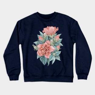 Summer Hibiscus Bouquet Crewneck Sweatshirt